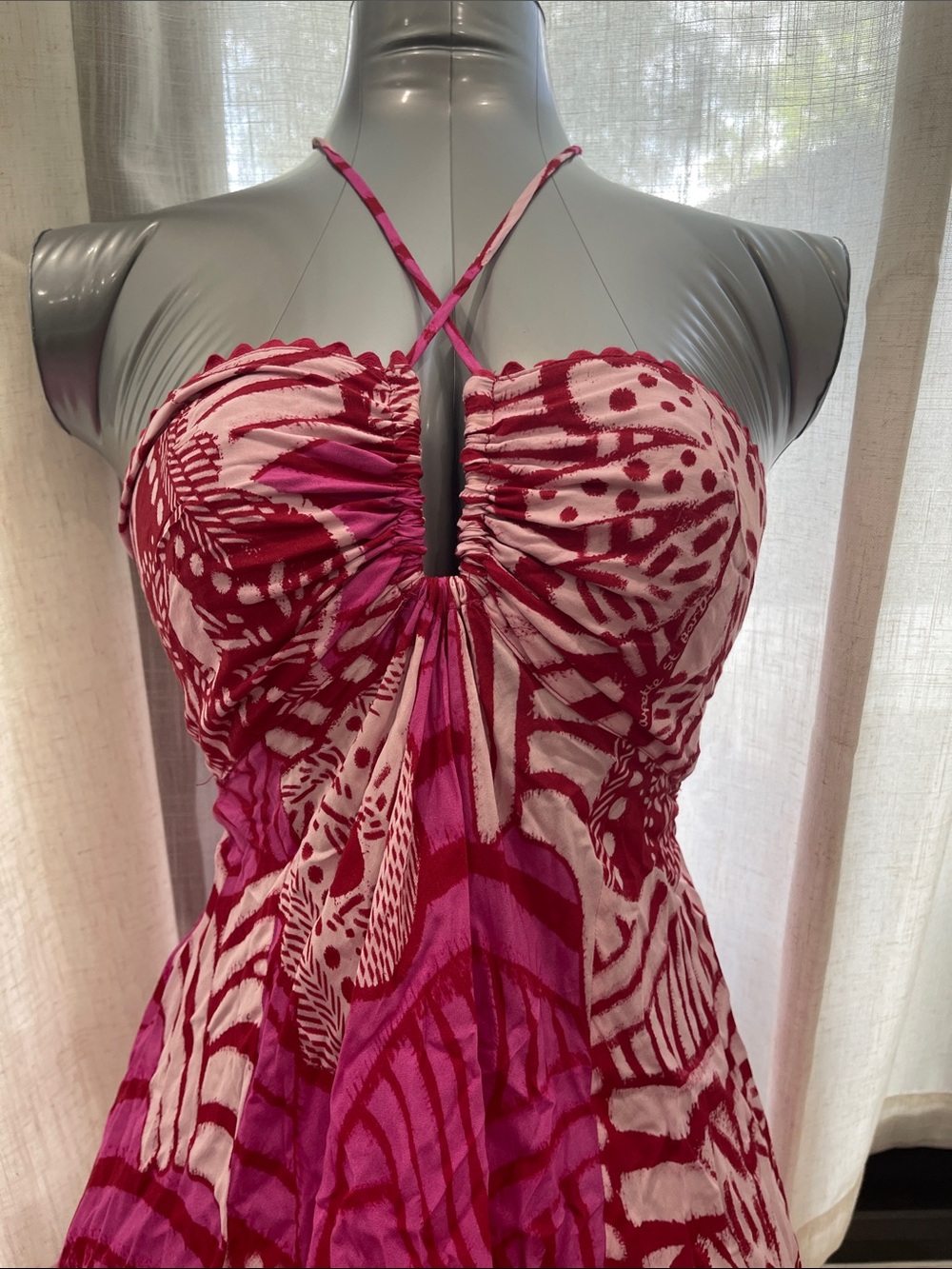 Authentic Carla Halter Maxi dress/ everything by water size Small